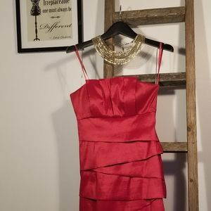 BCBG MAX&CLEO Lipstick Red cocktail dress
